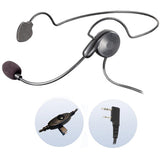 Eartec CYBKW3300IL Cyber Headset with Kenwood 2-Pin Connector and PTT