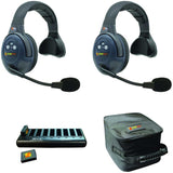 Eartec EVADE EVX2S Full Duplex Wireless Intercom System with 2 Single Speaker Headsets