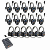 Eartec PRO16 Full Duplex True Wireless Headset Intercom Systems for 16-Users