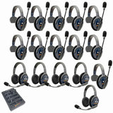 Eartec PRO16 Full Duplex True Wireless Headset Intercom Systems for 16-Users