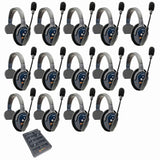 Eartec PRO16 Full Duplex True Wireless Headset Intercom Systems for 14-Users