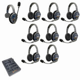 Eartec PRO16 Full Duplex True Wireless Headset Intercom Systems for 7 - 9 Users