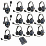 Eartec PRO16 Full Duplex True Wireless Headset Intercom Systems for 12 - 13 Users