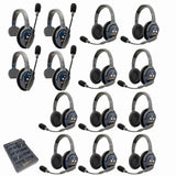 Eartec PRO16 Full Duplex True Wireless Headset Intercom Systems for 14-Users