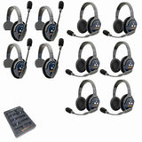 Eartec PRO16 Full Duplex True Wireless Headset Intercom Systems for 10 - 11 Users