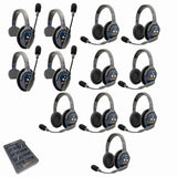 Eartec PRO16 Full Duplex True Wireless Headset Intercom Systems for 12 - 13 Users