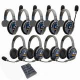 Eartec PRO16 Full Duplex True Wireless Headset Intercom Systems for 7 - 9 Users