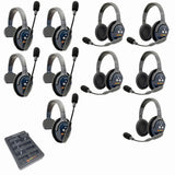 Eartec PRO16 Full Duplex True Wireless Headset Intercom Systems for 10 - 11 Users