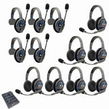 Eartec PRO16 Full Duplex True Wireless Headset Intercom Systems for 12 - 13 Users