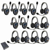 Eartec PRO16 Full Duplex True Wireless Headset Intercom Systems for 12 - 13 Users