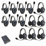 Eartec PRO16 Full Duplex True Wireless Headset Intercom Systems for 12 - 13 Users