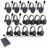 Eartec PRO16 Full Duplex True Wireless Headset Intercom Systems for 16-Users