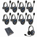 Eartec PRO16 Full Duplex True Wireless Headset Intercom Systems for 7 - 9 Users