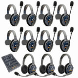 Eartec PRO16 Full Duplex True Wireless Headset Intercom Systems for 10 - 11 Users