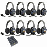 Eartec PRO16 Full Duplex True Wireless Headset Intercom Systems for 7 - 9 Users