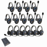 Eartec PRO16 Full Duplex True Wireless Headset Intercom Systems for 15-Users