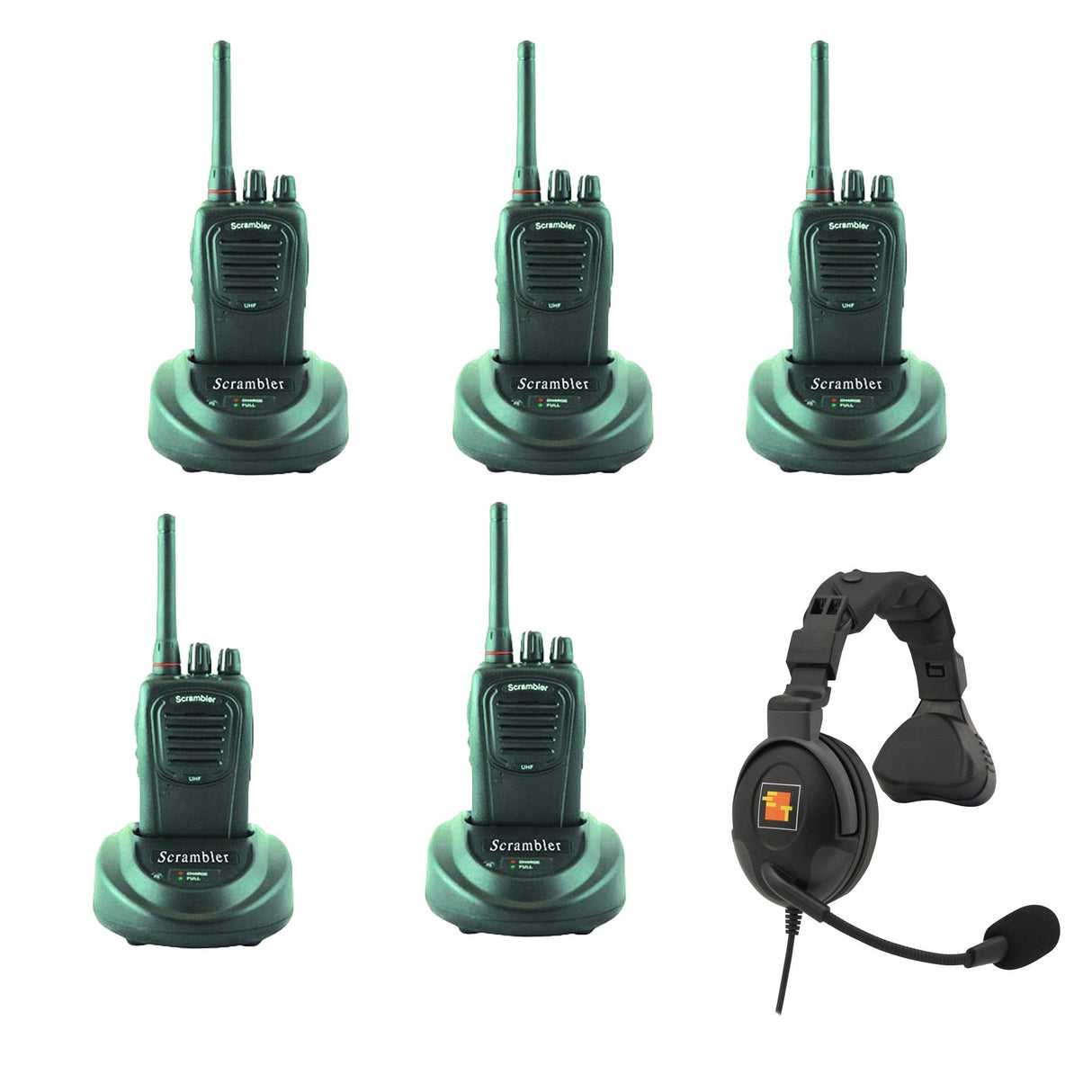 Eartec PS5000IL 5 SC-1000 Radios with Proline Single Inline PTT