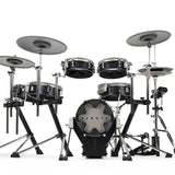 EFNOTE 3X Acoustic Designed Electronic Drum Set, Black Oak Wrap Finish