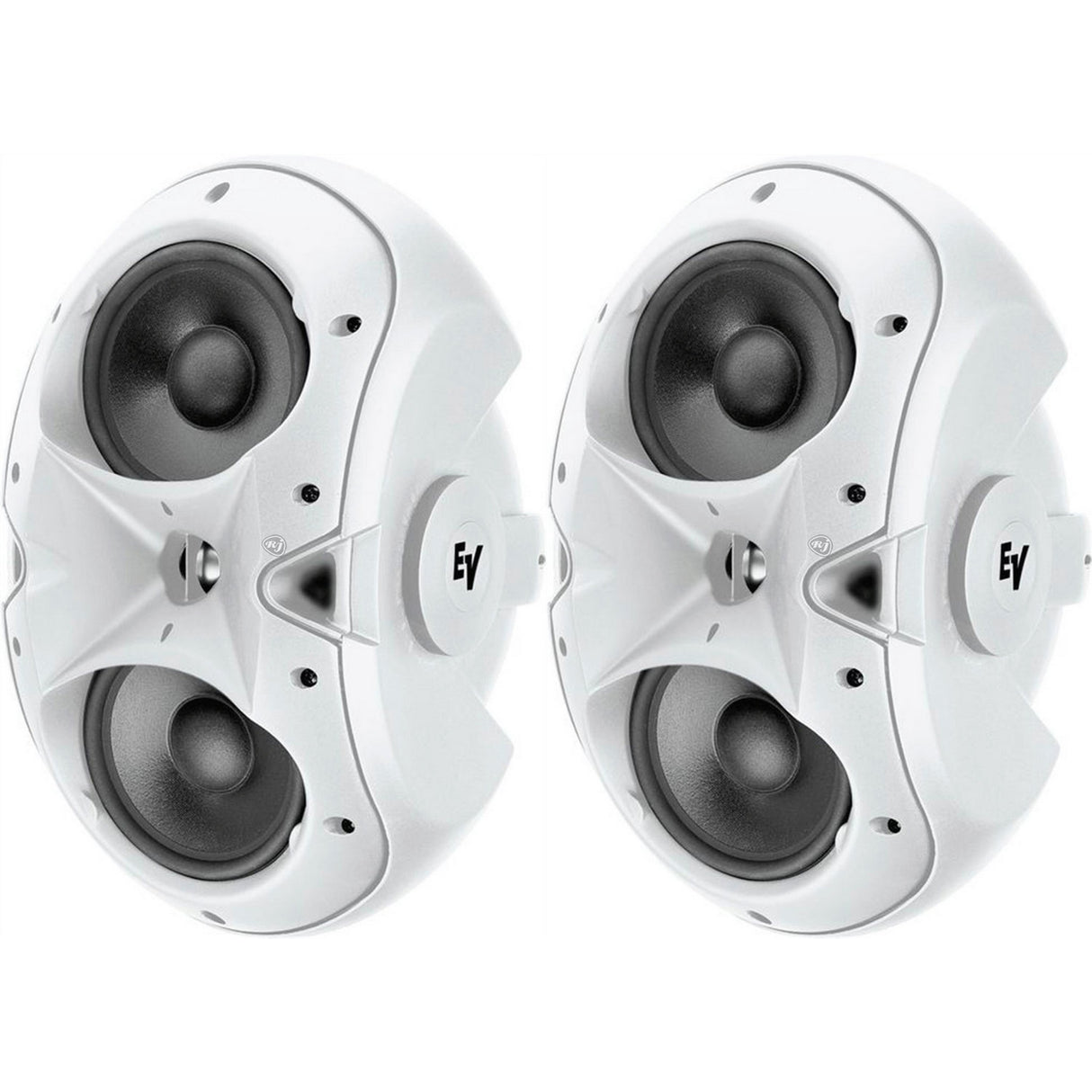 Electro-Voice EVID 4.2W 4 in Two Way Surface Mount Speakers White Pair