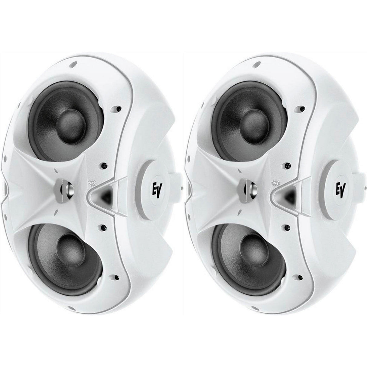 Electro-Voice EVID 4.2W 4-Inch Two Way Surface Mount Speakers, White, Pair (Used)