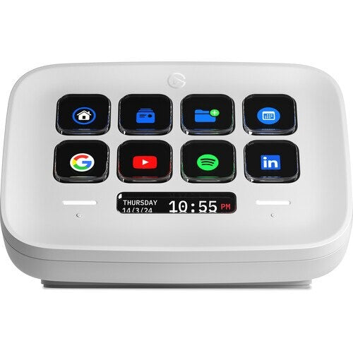 Elgato 10GBJ9901 Stream Deck Neo (White) 8-Key Macro Controller