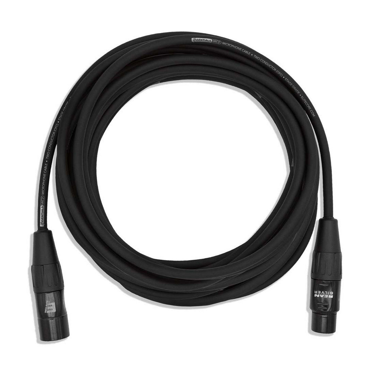 Elite Core ECE-MIC2-25 Essentials REAN XLR Microphone Cable, 25 Feet