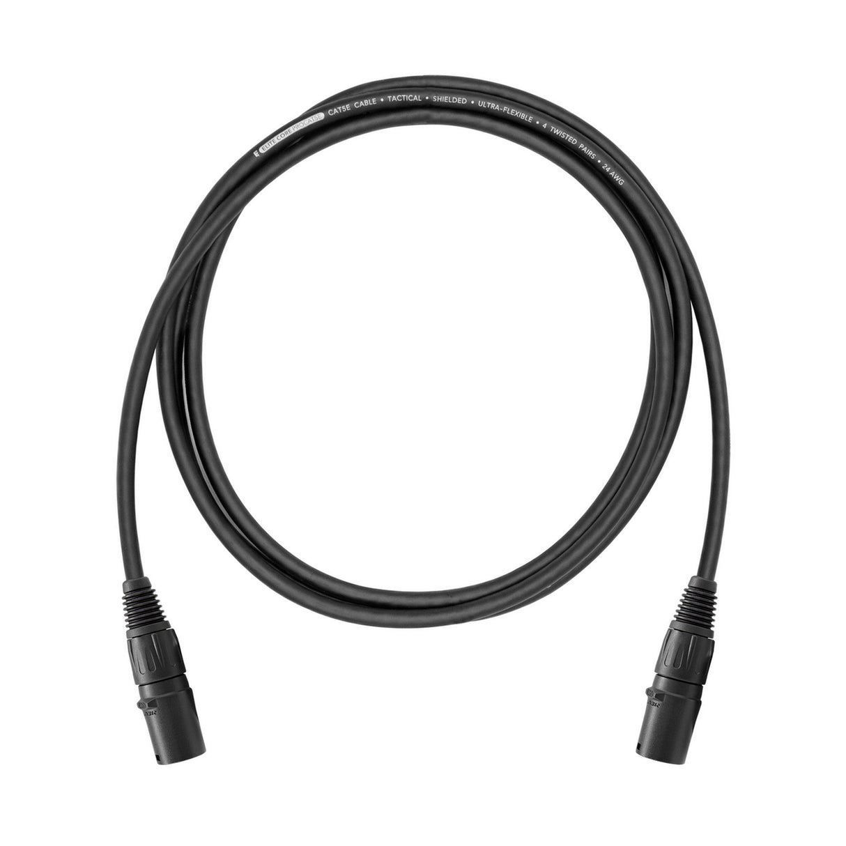 Elite Core PROCAT5E-S-EE-150 Ultra-Flexible Shielded Tactical CAT5e Cable, 150-Feet