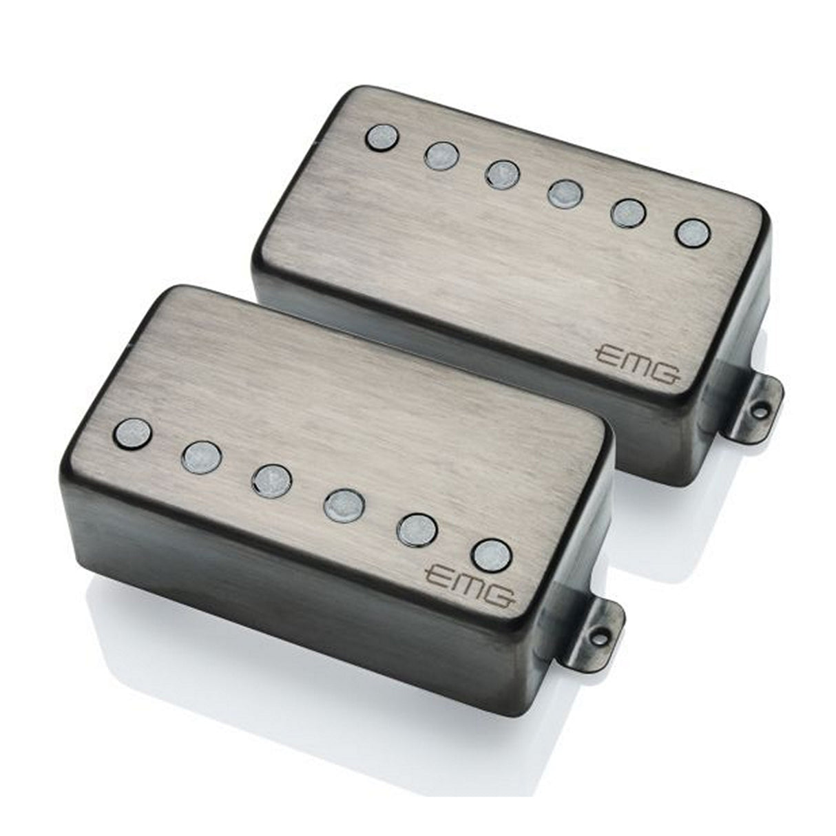 EMG 57/66 TW Set Dual Mode Guitar Pickup, Brushed Black Chrome