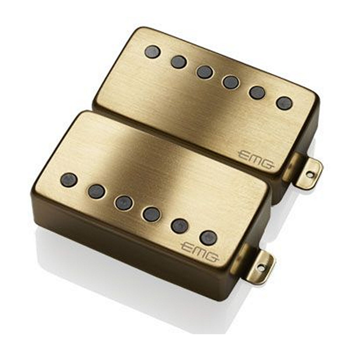 EMG JH HET SET James Hetfield Guitar Signature Pickup, Brushed Gold, Short Shaft