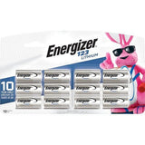 Energizer EL123BP12 123 3V Lithium Batteries, 12-Pack