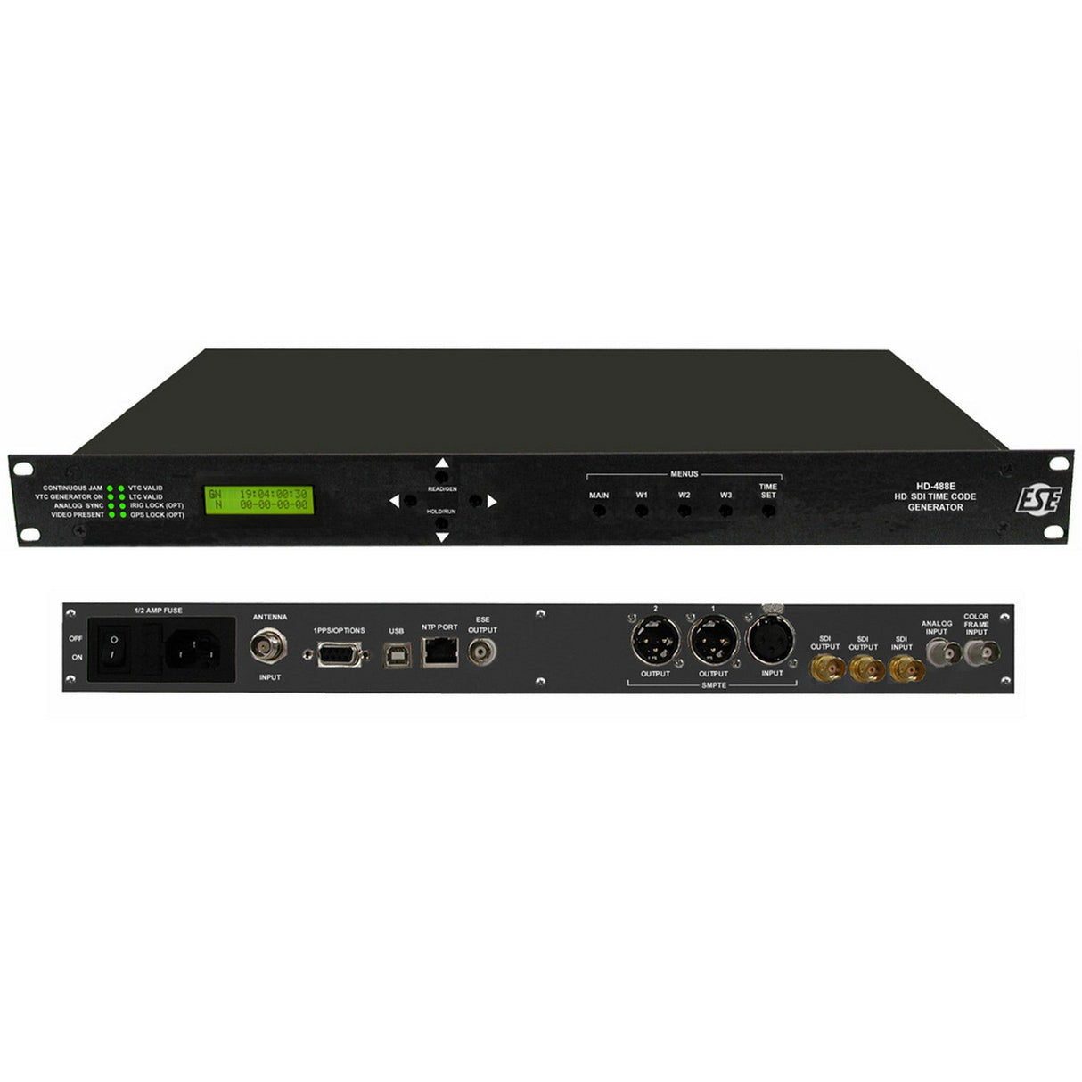 ESE HD-488E HD SDI Time Code Generator/Reader/Inserter - 1 3/4 Inch Rack Mount