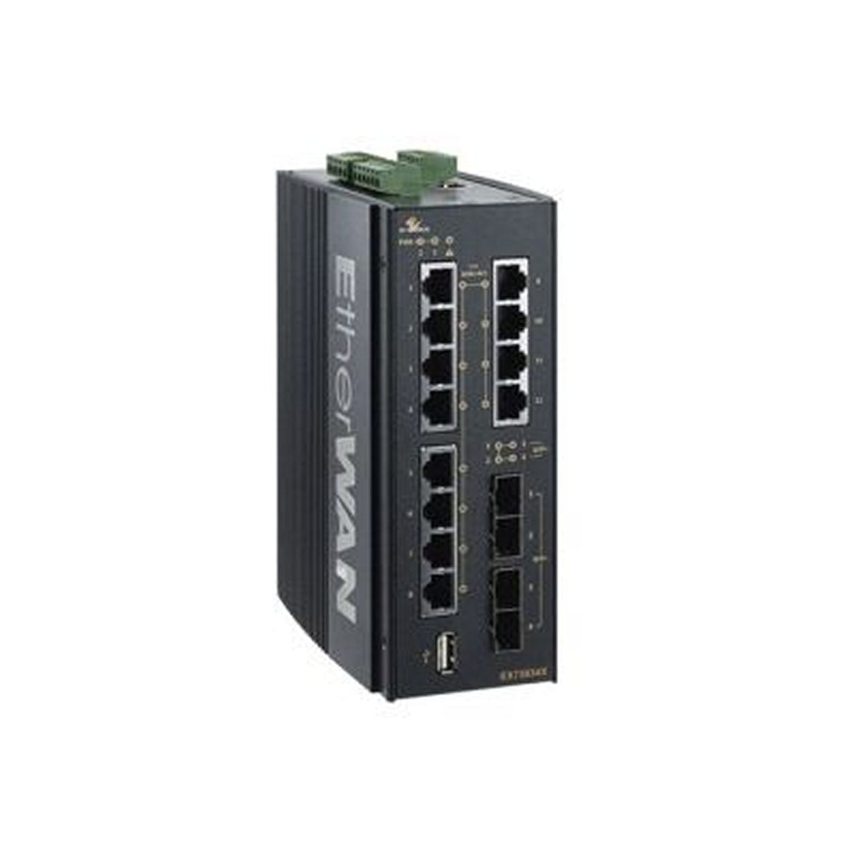 EtherWAN EX73922X-0VB 8-Port 10/100/1000BASE-T with 2 1G/10G SFP+ Ports