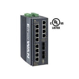 EtherWAN EX78922E-0VB 8-Port Gigabit PoE plus 2 Dual-Rate Gigabit SFP Ports