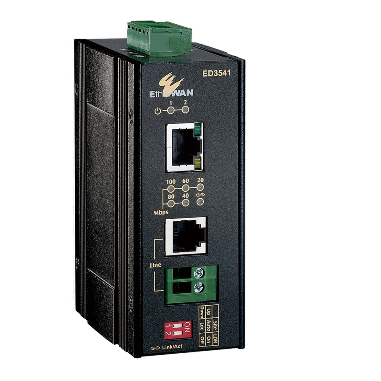 EtherWAN ED3541 Hardened 10/100BASE-TX Ethernet Extender