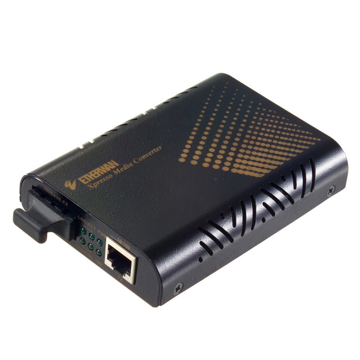 EtherWAN EL100T10/100BASE-TX to 100BASE-FX Multi Mode ST, 2KM Media Converter