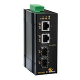 EtherWAN EX41922-T Hardened Unmanaged 2-Port 10/100/1000BASE PoE+2-port 100/1000 SFP Ethernet Switch