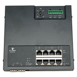 EtherWAN EX46910F Hardened Unmanaged 8-Port Gigabit PoE and 2-Port Gigabit SFP Ethernet Switch