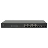 EtherWAN EX19162A Unmanaged 16-Port Gigabit PoE Ethernet Switch with 2-Port SFP and 2-Port RJ45