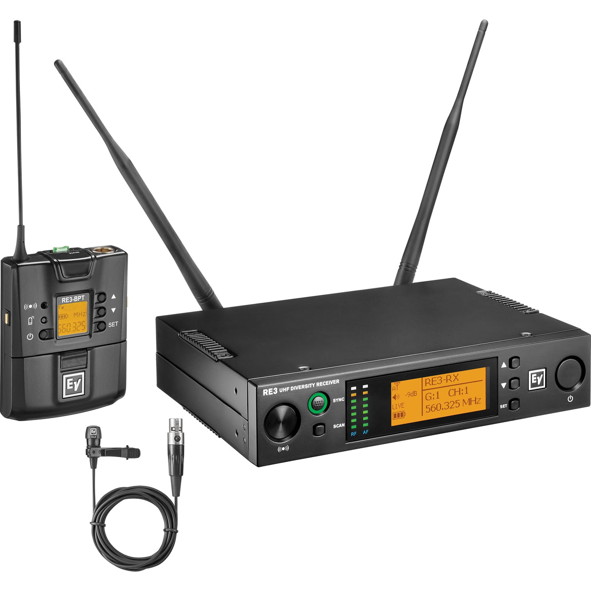 Electro-Voice RE3-BPKRSB Wireless Bodypack System, 5H 560-596MHz