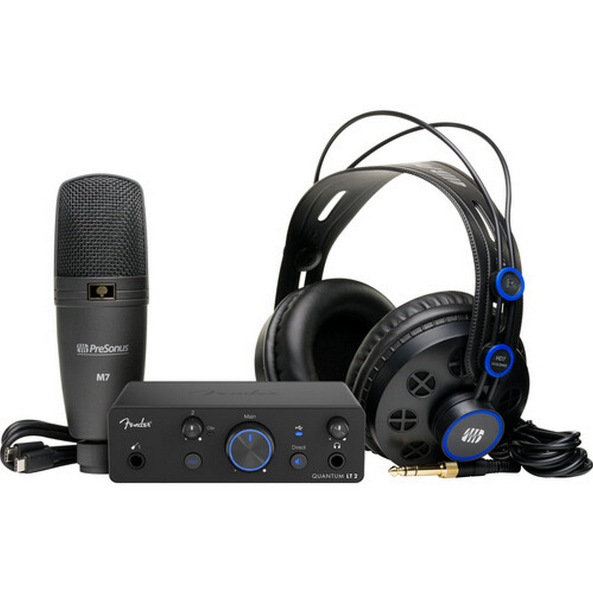 Fender Studio Quantum Creator Bundle All-in-One 2x2 USB-C Recording Bundle