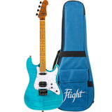 Flight Pathfinder Ocean Blue Baritone Electric Ukulele