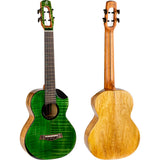 Flight Comet EQ-A Tenor Mahogany Ukulele, Green