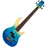 Flight TBL Transparent Blue Solid Body Mini Bass