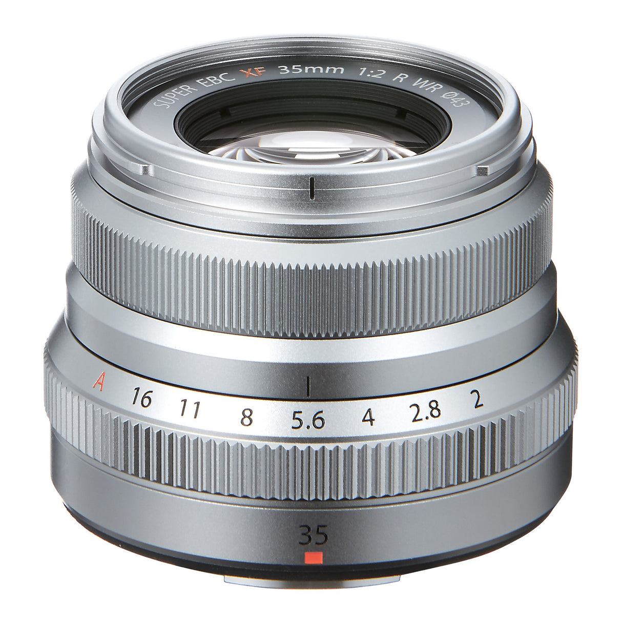 Fujifilm XF 35mm F2 R WR Lens, Silver