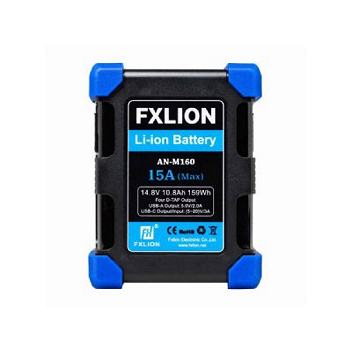 Fxlion High Power Square Battery 159Wh Gold Mount with 10A Output