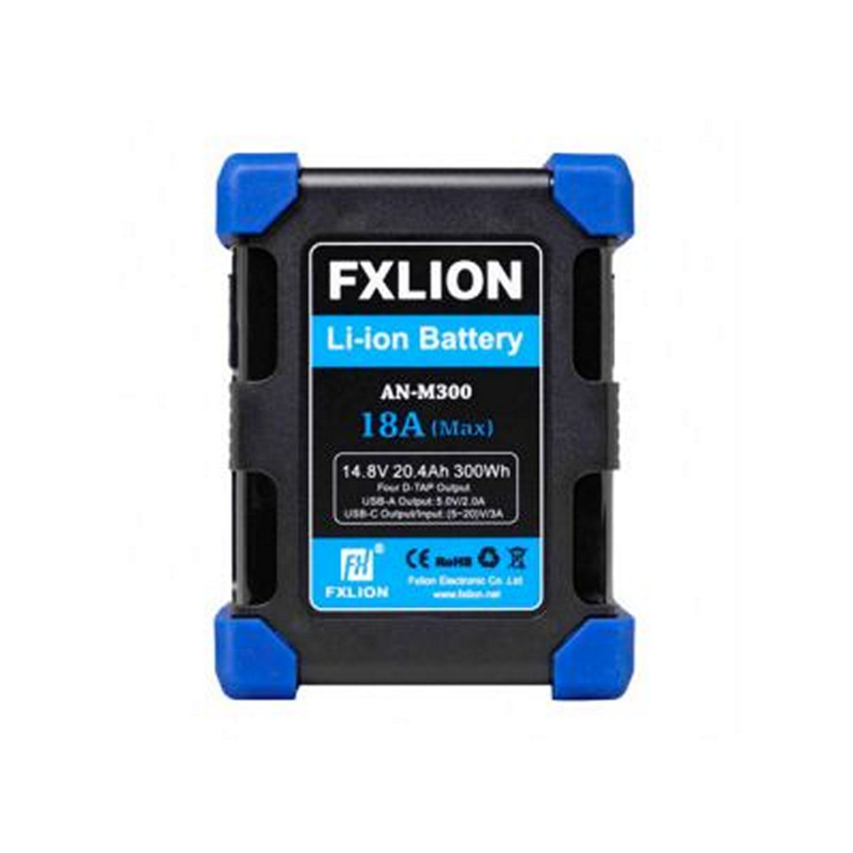 Fxlion High Power Square Battery 300Wh Gold Mount with 10A Output