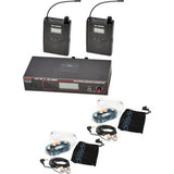 Galaxy Audio AS-1206 2-Pack Wireless In-Ear Monitors N 518–542 MHz
