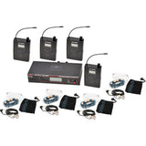 Galaxy Audio AS-1206 4-Pack Wireless In-Ear Monitors D 584–607 MHz