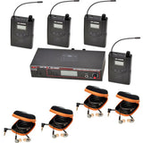 Galaxy Audio AS-1210 4-Pack Wireless In-Ear Monitors D 584–607 MHz