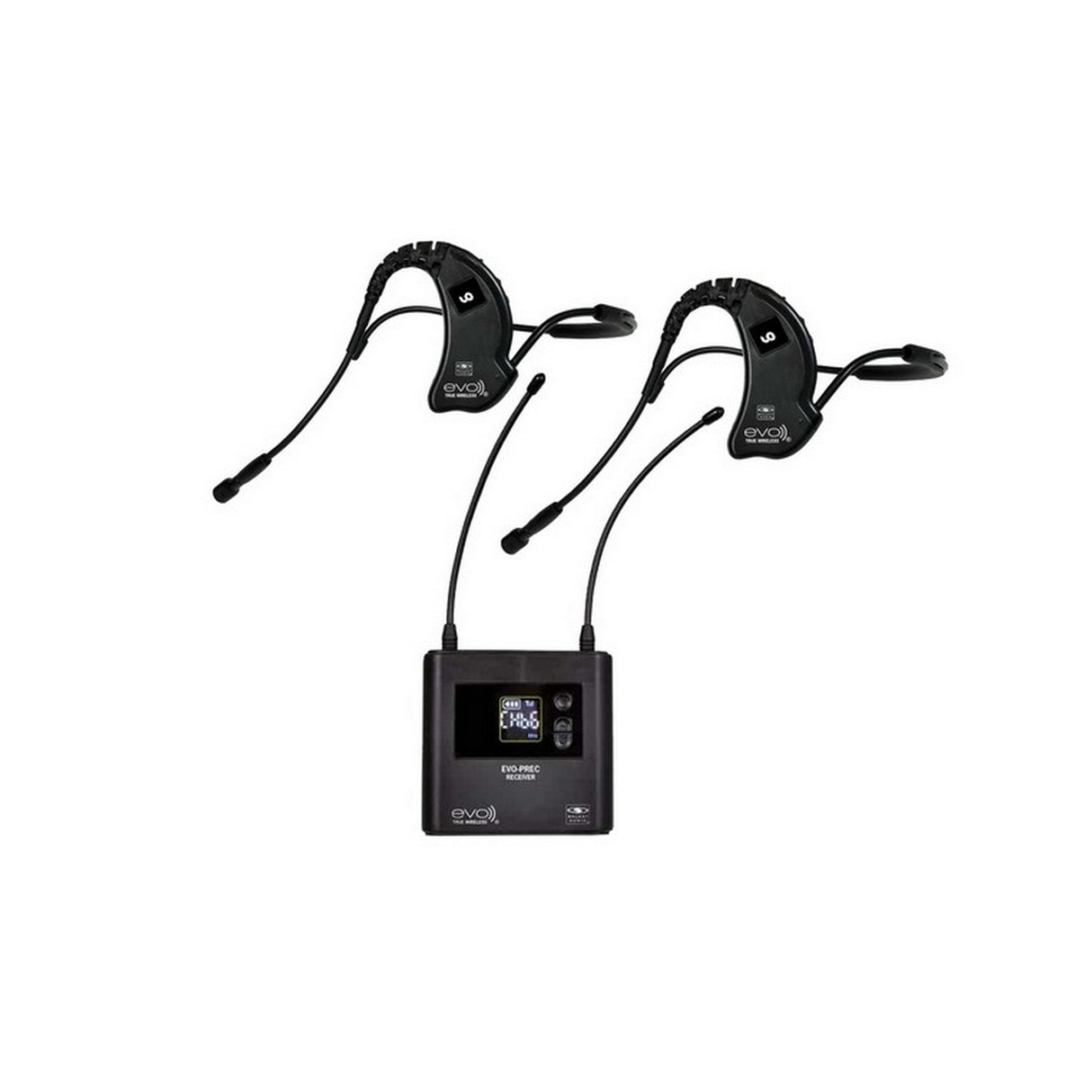 Galaxy Audio EVO-PEED4 2 Wireless Water Resistant Headworn Mics/1 EVO-PREC Receiver System